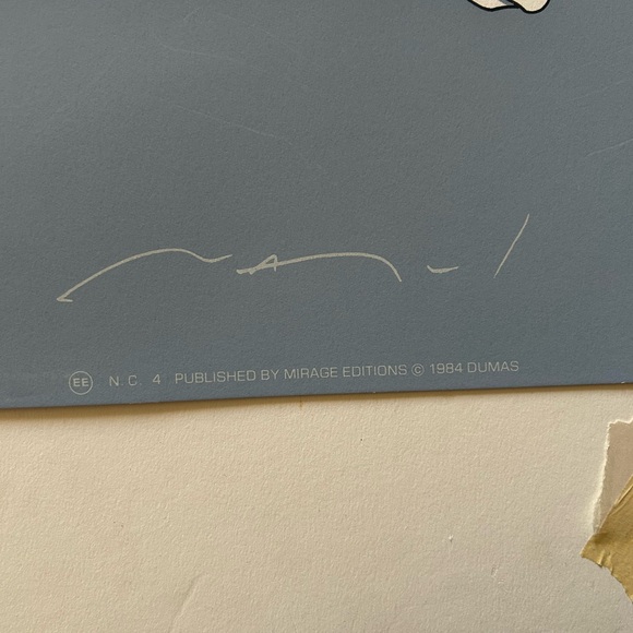 Patrick Nagel Serigraph Print NC4 23x36 1984 - Picture 5 of 6